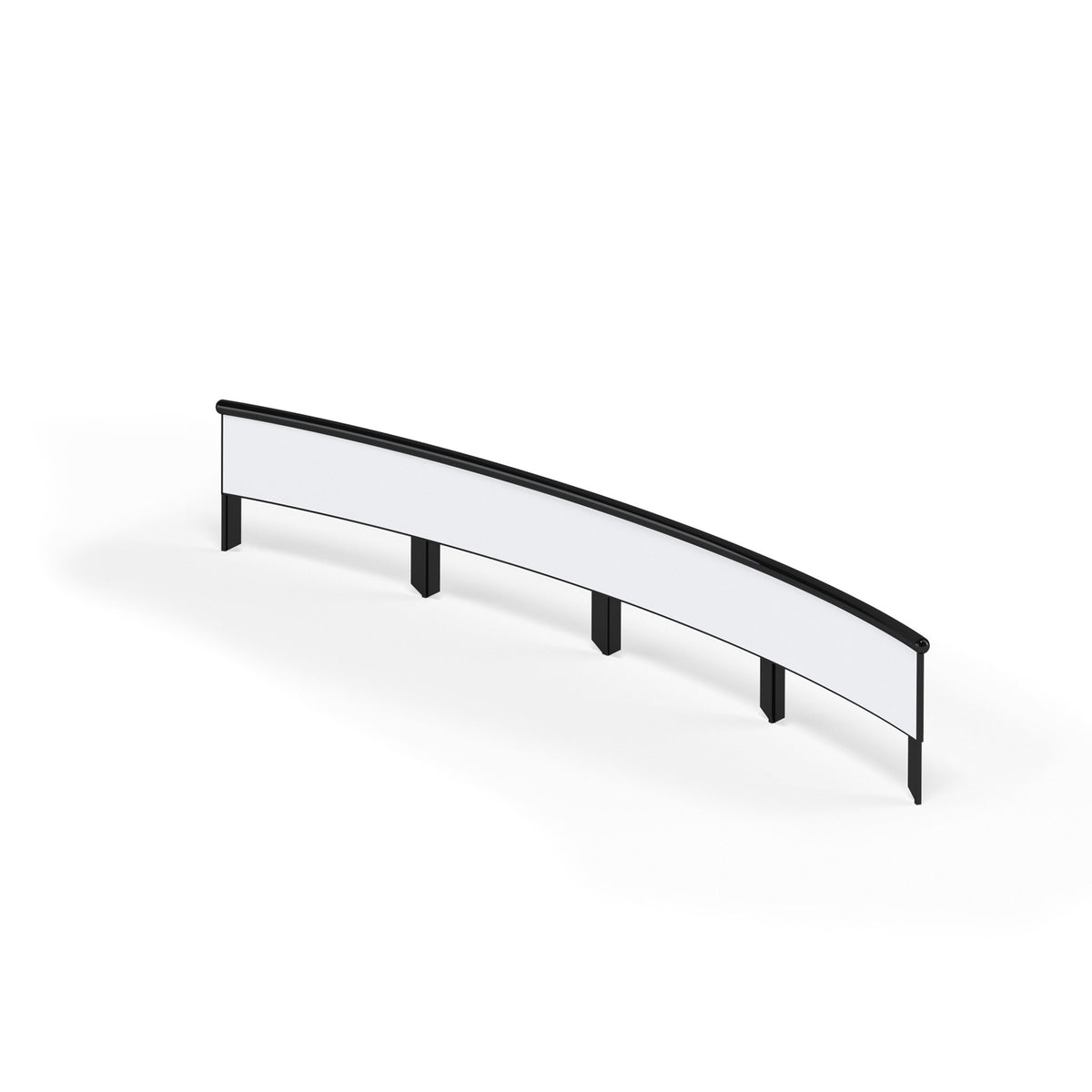 One Piece Curved Rail 6m