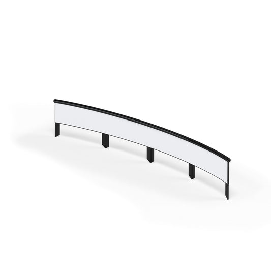 One Piece Curved Rail 6m